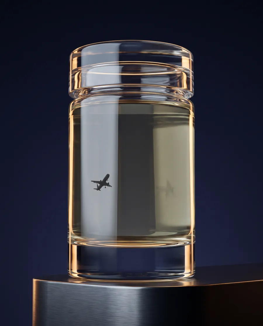 Jet A-1 aviation fuel sample